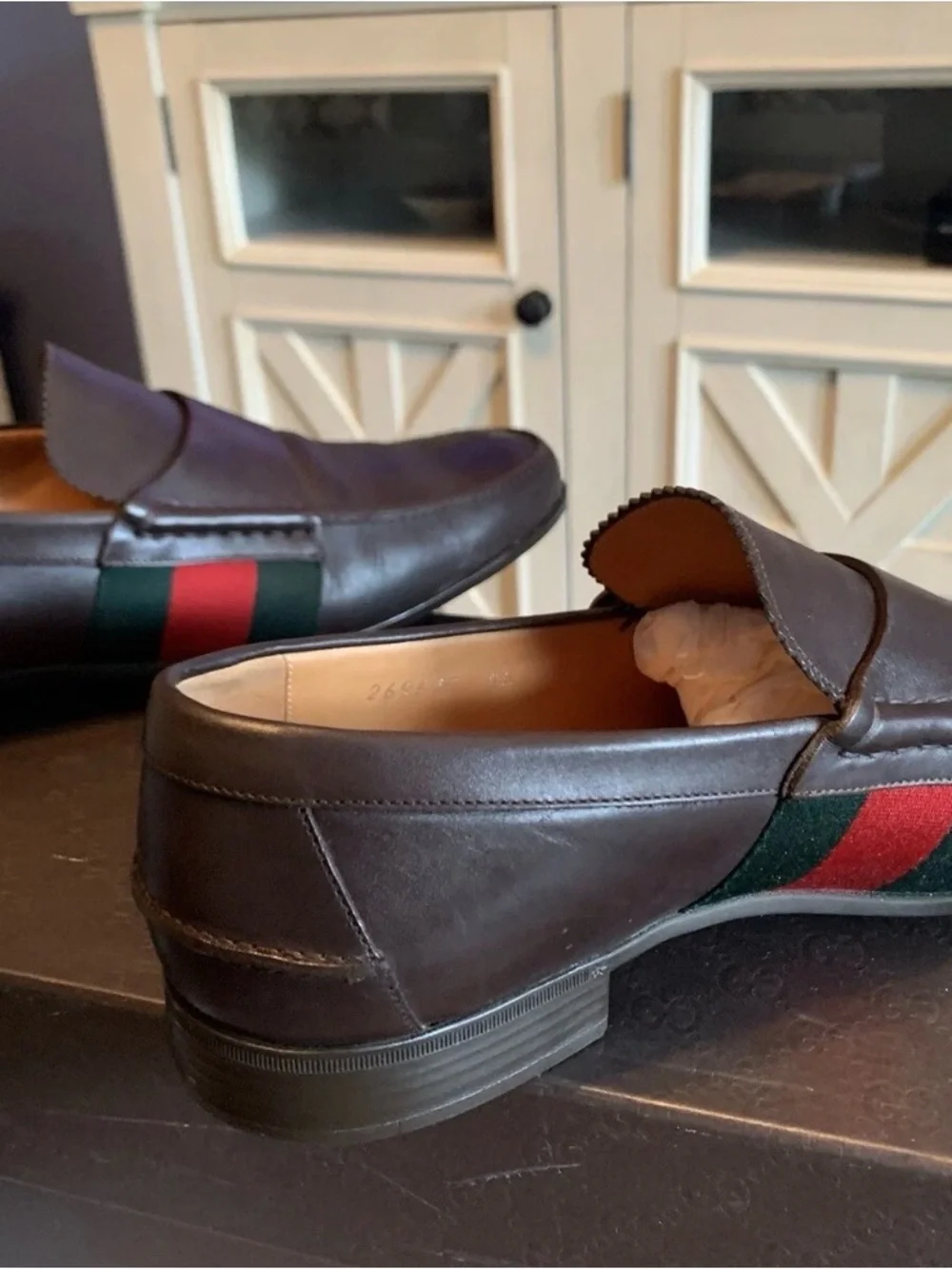 Gucci brown leather